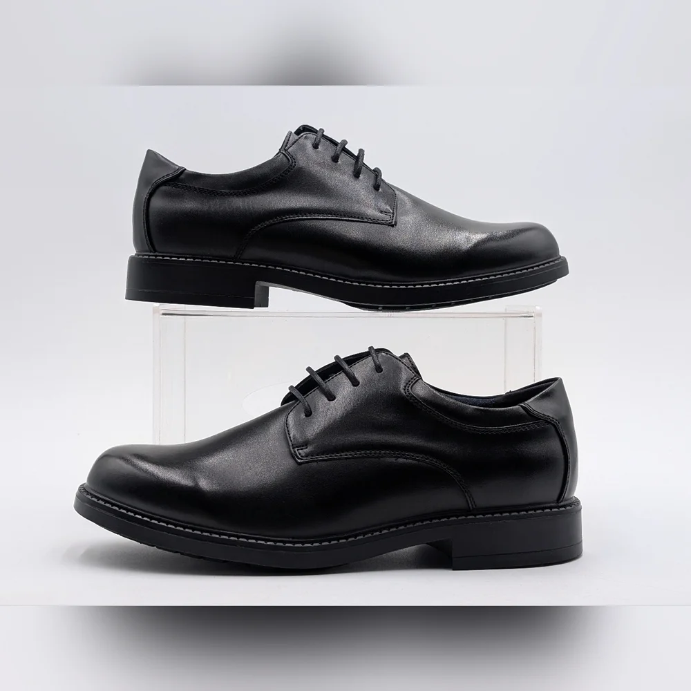 NWT Bruno Marc Oxford Classic Black Men Dress Shoes Sz US 8.5 | EU 41.5 Lace-Up